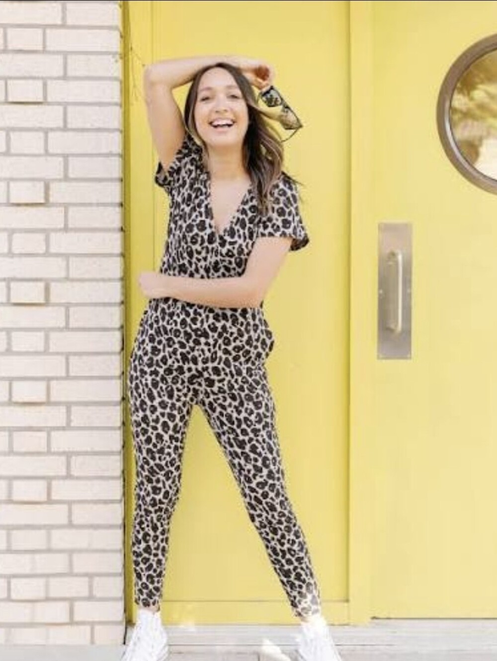 Smash+Tess Sunday Romper in Leopard Size SMALL